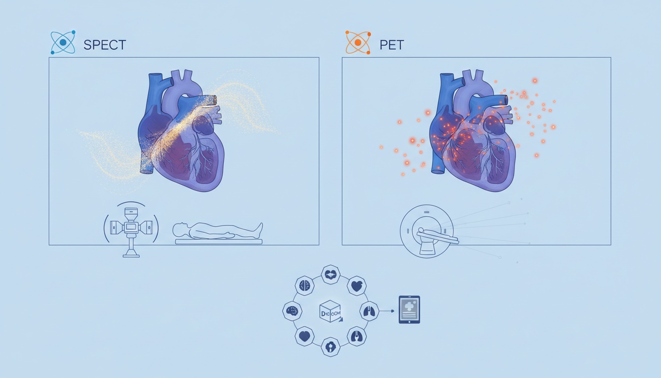 What is the Difference between SPECT and PET Imaging for Cardiology - Created by PostDICOM